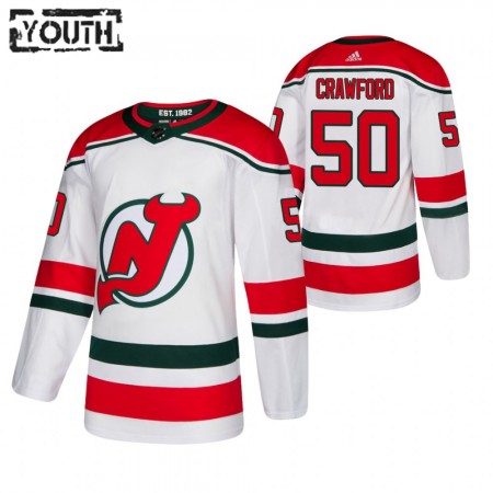 Lapsille NHL New Jersey Devils Pelipaita Corey Crawford 50 2020-21 Kolmas Authentic